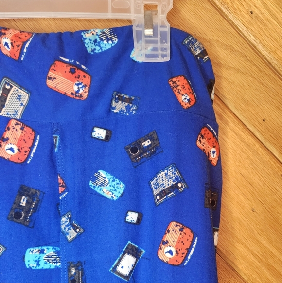 Lularoe blue retro electronics Womens leggings One size - Picture 4 of 9